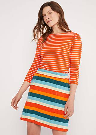 Mini Skirt Sweet Spot , delightful soul stripes, Skirts, Blue