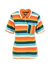 T-Shirt Terry Tiebreaker, delightful soul stripes, Tops, Blue