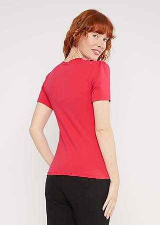 T-Shirt Criss Cross Cœur, phoenix red, Tops, Red