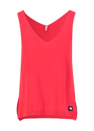 Sleeveless Top Heatwave Hush, flawless red knit, Tops, Red