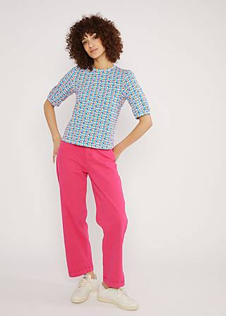 Trousers High Waist Olotte Remade, curious peacock, Trousers, Pink