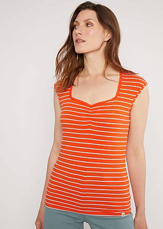Breton shirt Let Romance  Rule, delightful stripes, Shirts, Orange