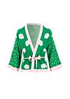 Summer Cardigan Mingle Mangle, artistic rose blossom, Knitted Jumpers & Cardigans, Green