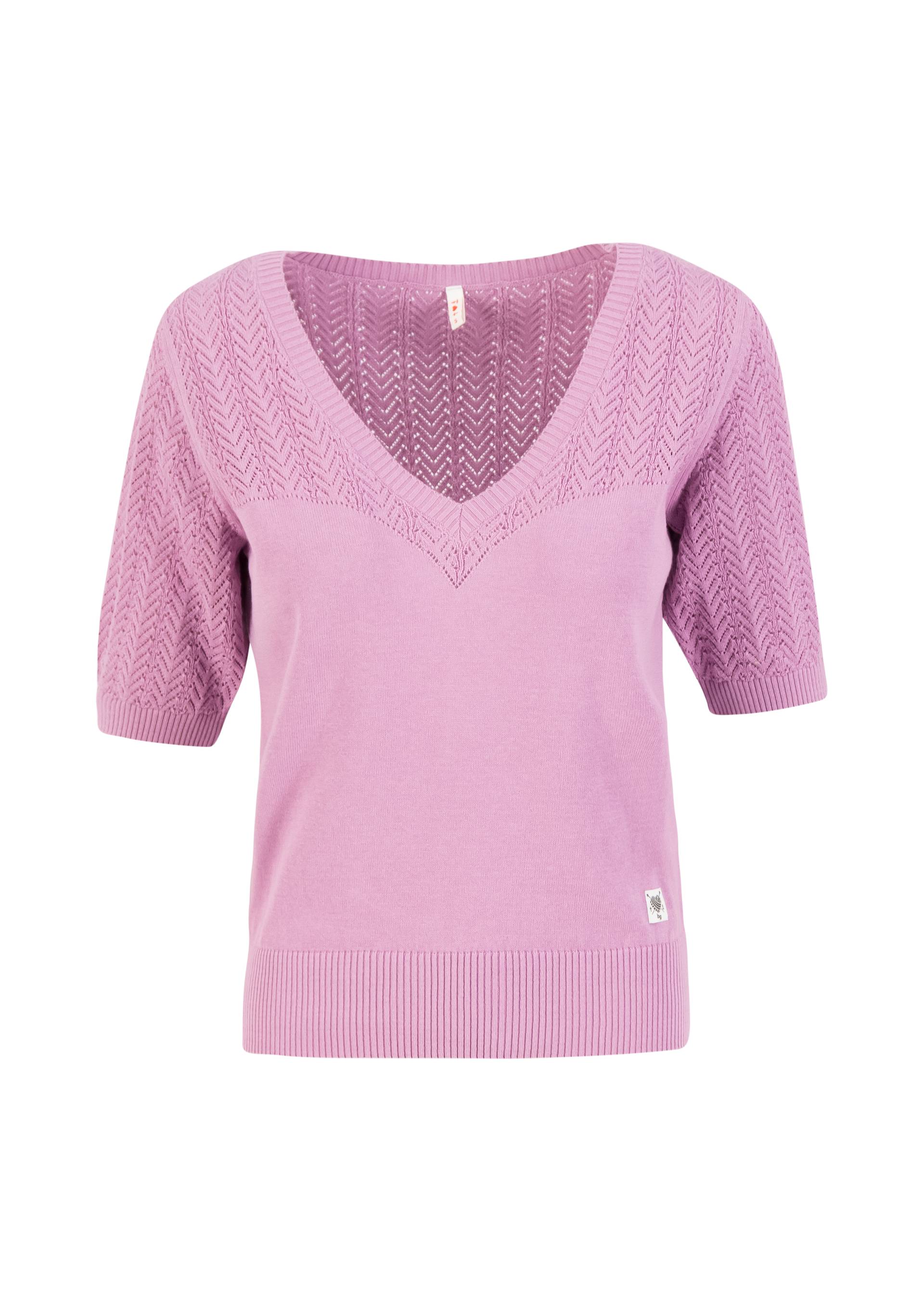 Strickpullover Pretty Preppy, traditional lilac knit, Strickpullover, Lila