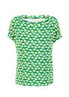 T-Shirt Flowgirl, lovely tennis daisy, Tops, Green