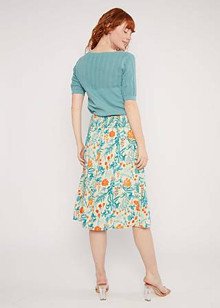 Summer Skirt Glücksglocke Long, botanical delight, Skirts, Green