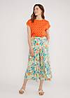 Culottes In Full Bloom, botanical delight, Trousers, Green