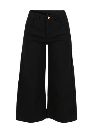 Culotte High Waist Culotte, gato negro, Hosen, Schwarz