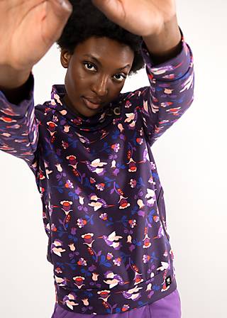 Sweatshirt Oh So Nett, cute hummingbird, Sweatshirts & Hoodys, Purple