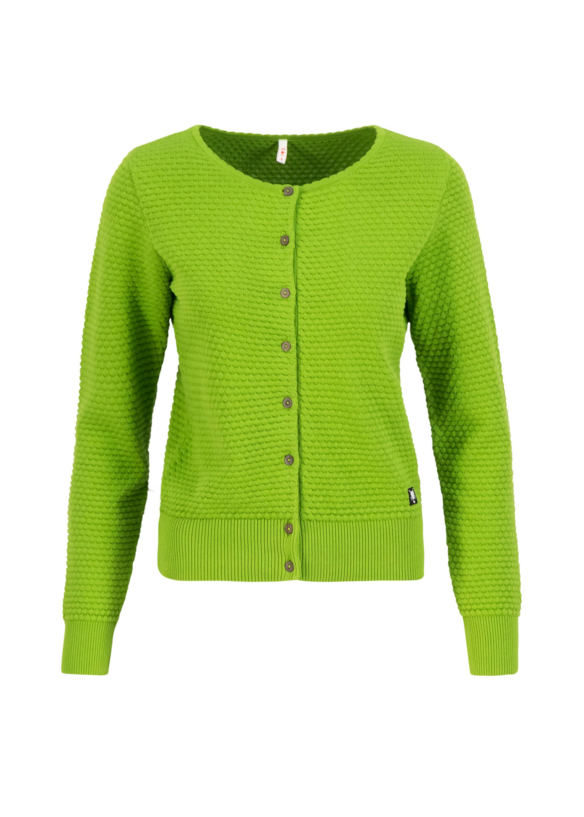 Cardigan Save the Brave, something about green apples, Strickpullover & Cardigans, Grün