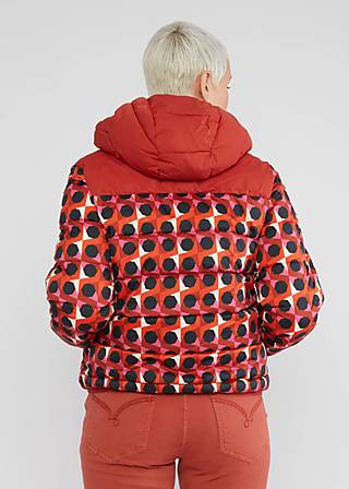Winter jacket Cloud Stepper, little fox mosaic, Jackets & Coats, Orange
