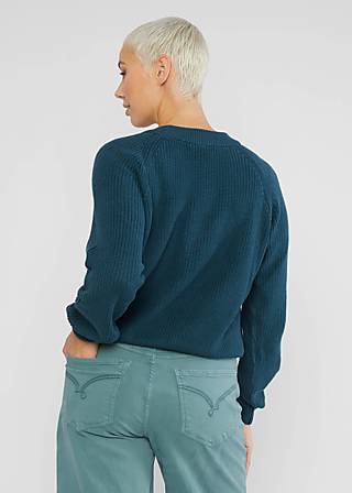 Knitted Jumper Highway to Heaven, royal new petrol, Knitted Jumpers & Cardigans, Blue