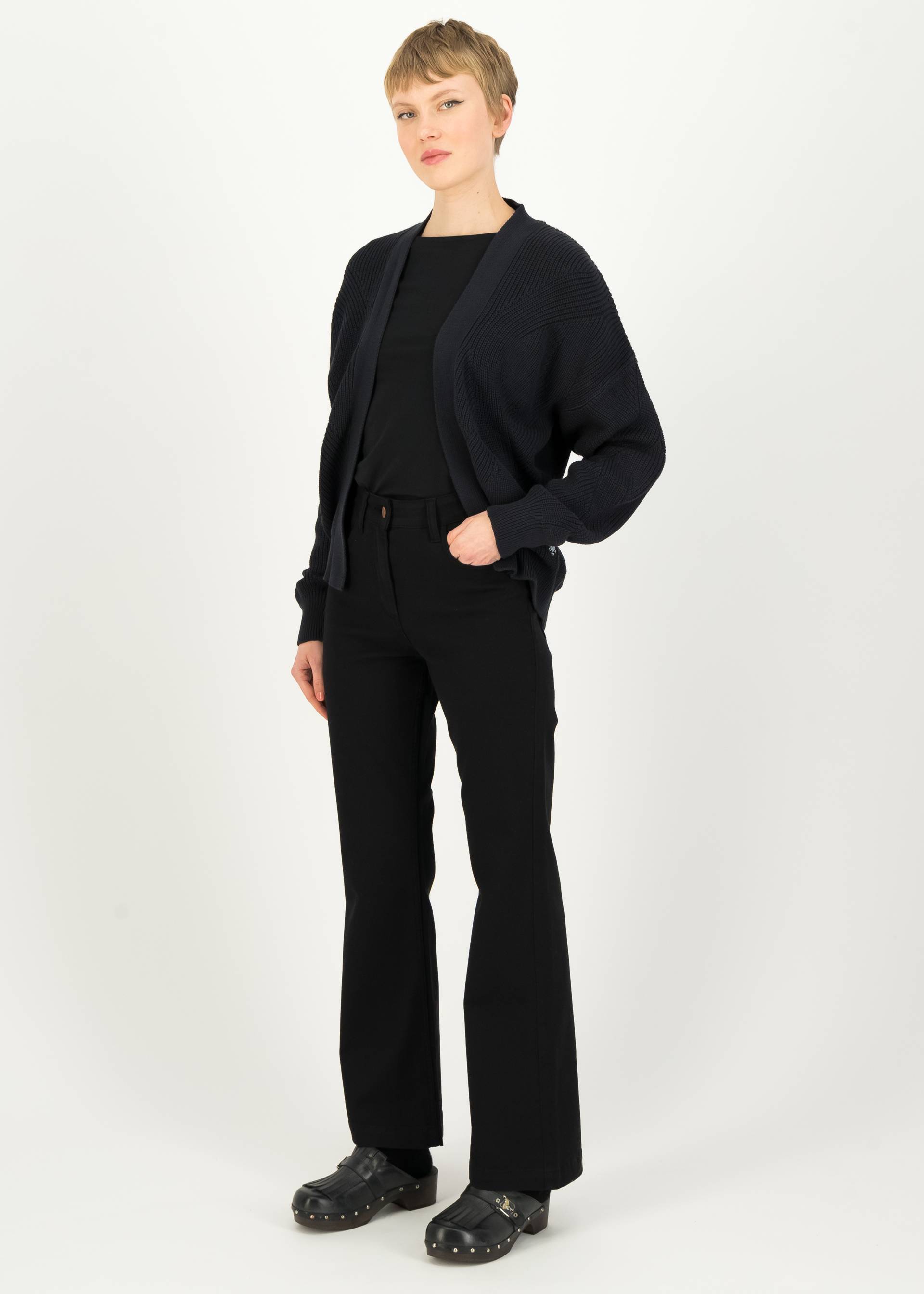 Cardigan Highway to my Heart, royal new black, Knitted Jumpers & Cardigans, Black