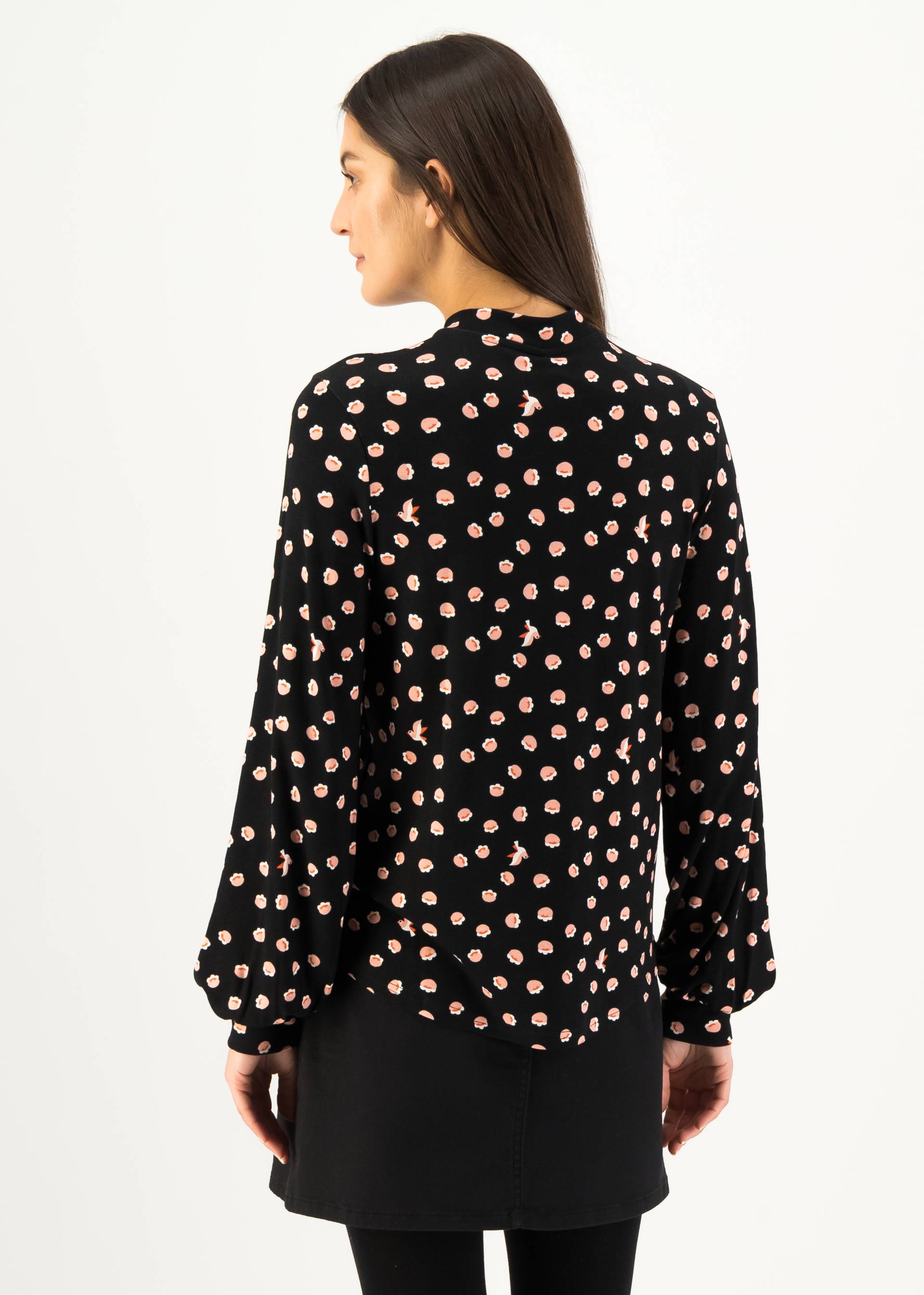Schluppenbluse L'Odelette pour Helma, little dove blossom, Blusen & Tuniken, Schwarz