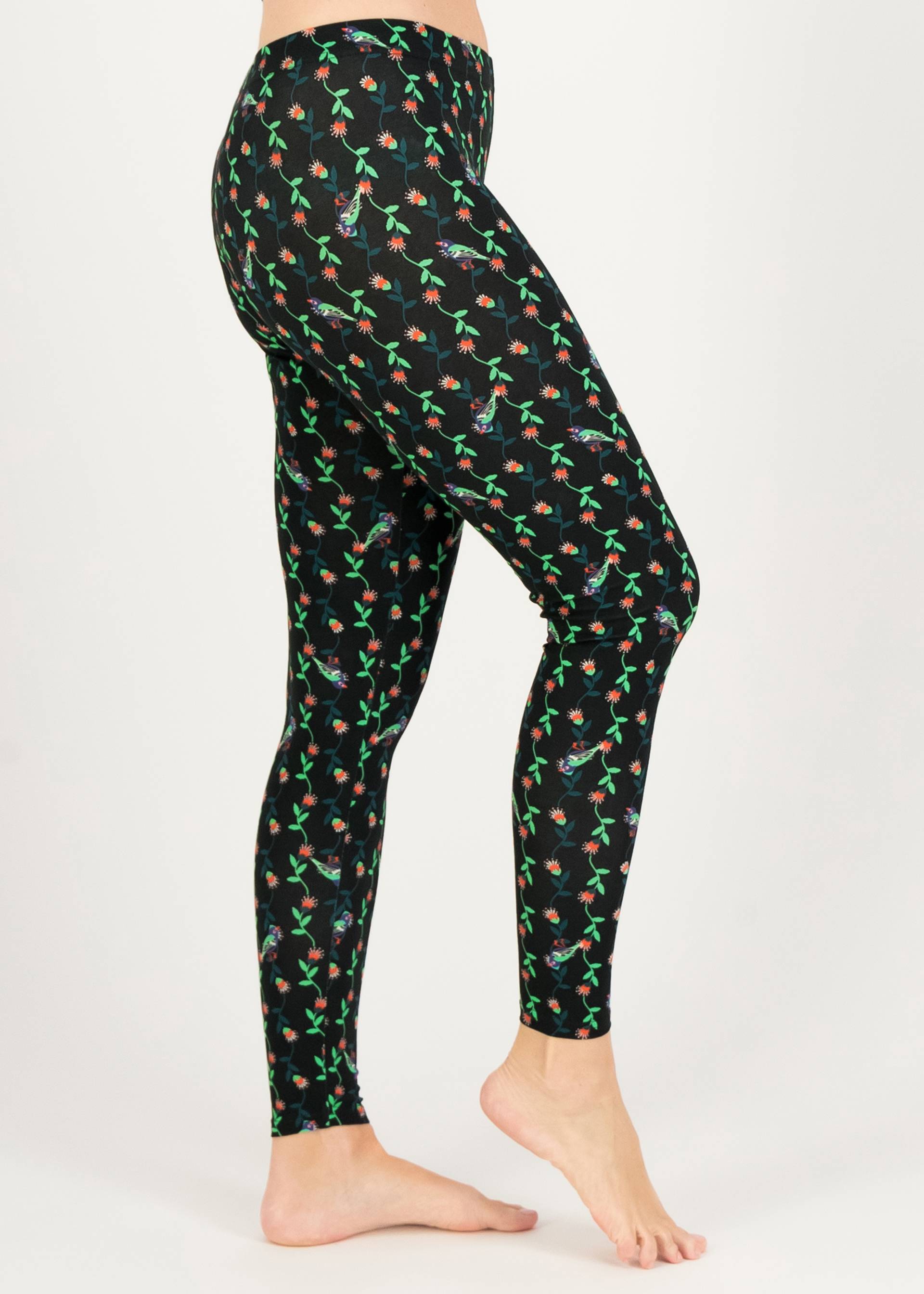 Cotton Leggings Lovely Legs, enchanted garden, Leggings, Black