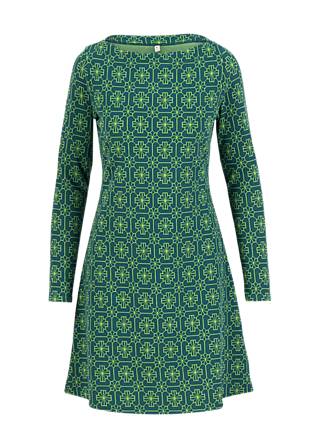 Shift Dress Mod a Hula, green mosaic flower, Dresses, Green