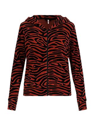 Zip jacket Luscious Cocoon, wild heart, Sweatshirts & Hoodies, Red
