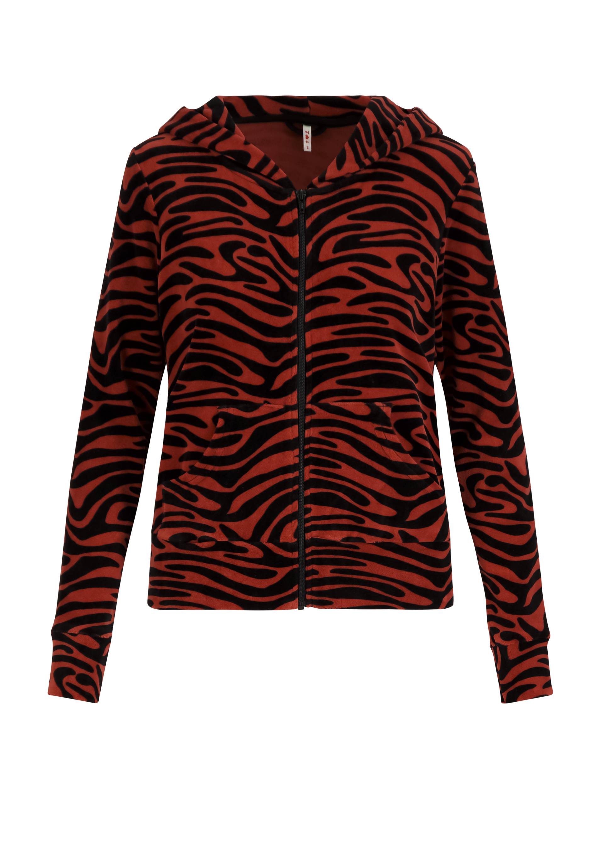 Zip jacket Luscious Cocoon, wild heart, Sweatshirts & Hoodies, Red