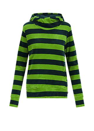 Hoodie Soft Scuba Duba, love to explore stripe, Sweatshirts & Hoodys, Green