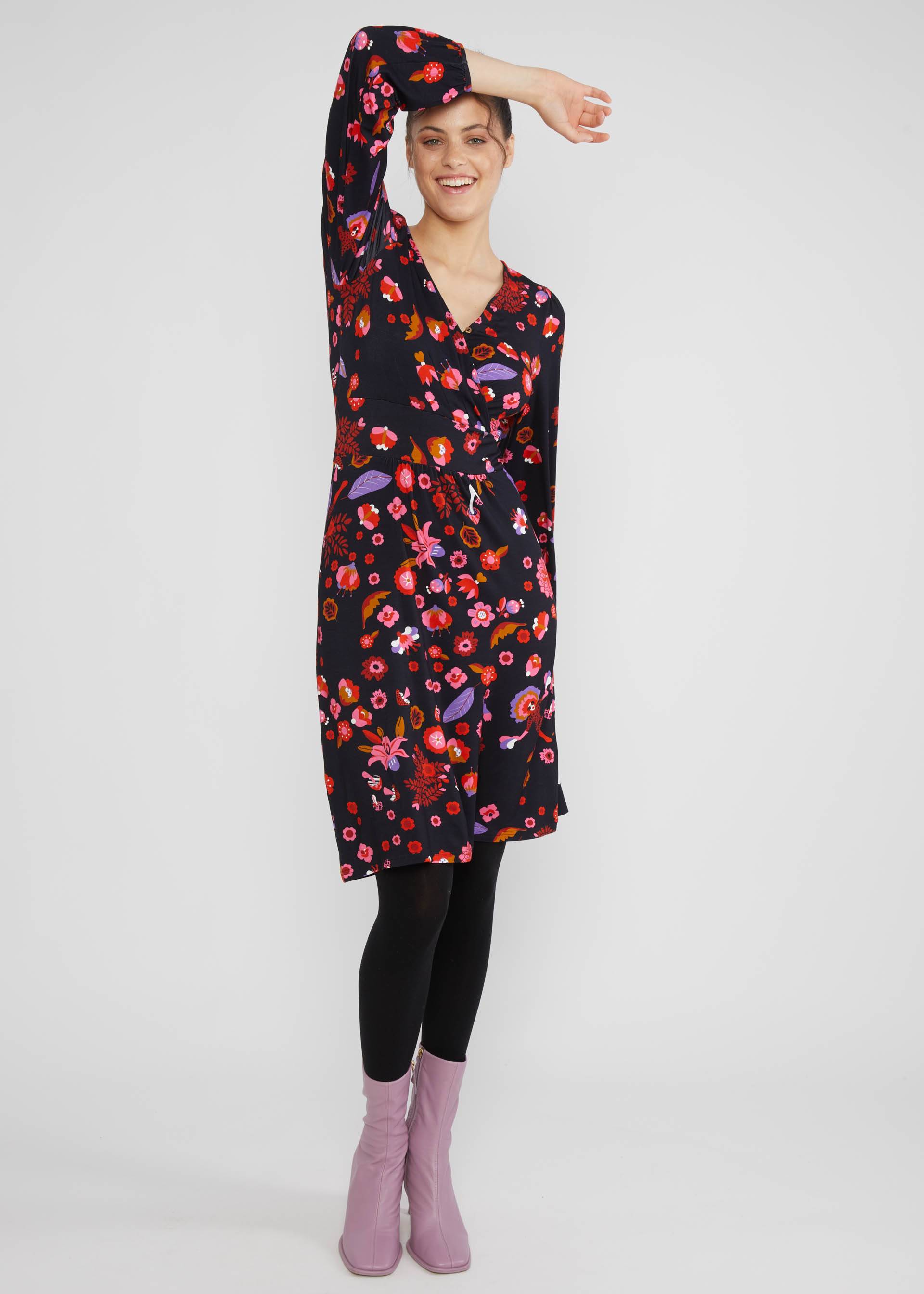 Jerseykleid Something old Something new, we are party animals, Kleider, Schwarz