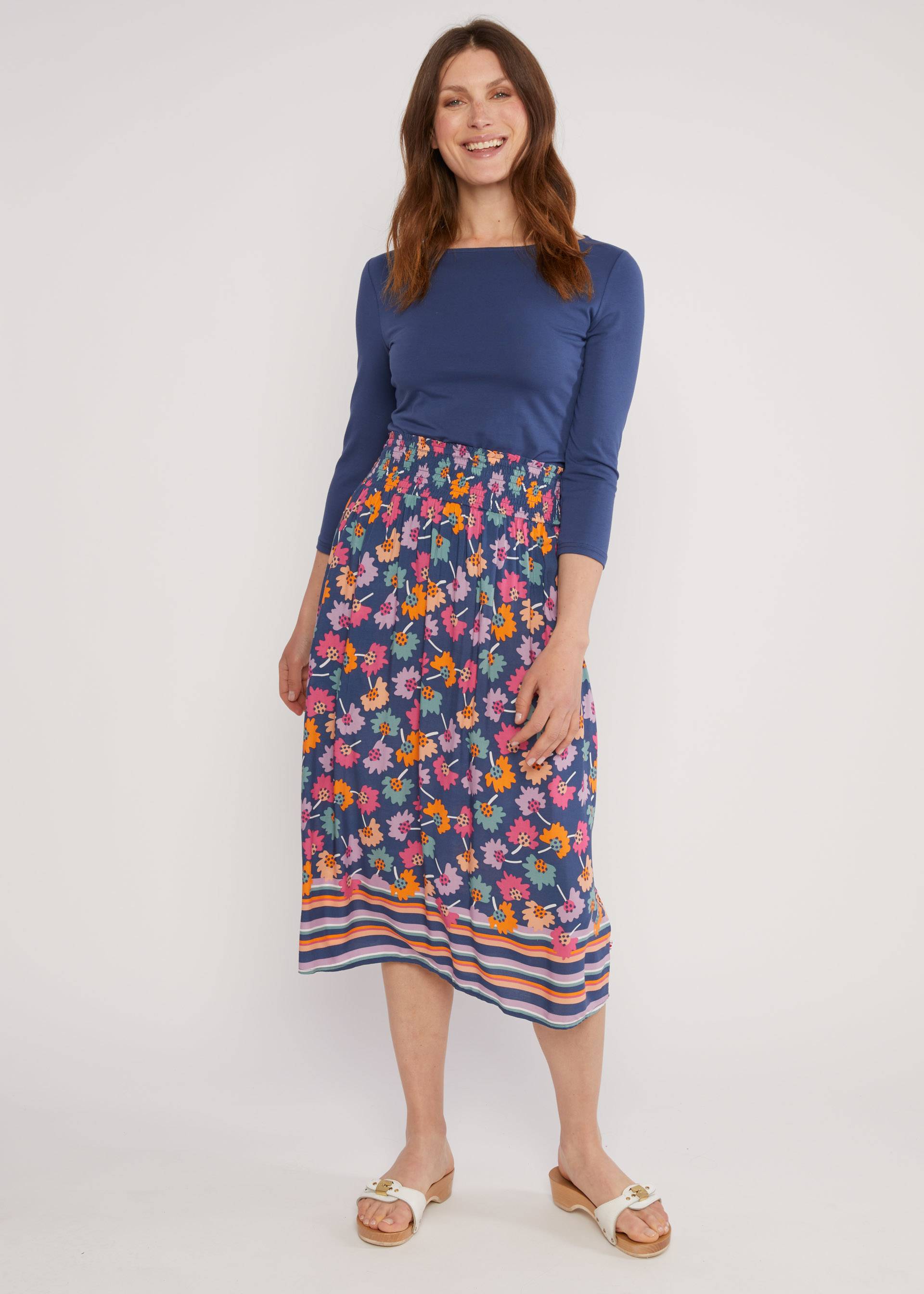 Summer Skirt Ease of Peace, colours of walpurgis night, Skirts, Blue