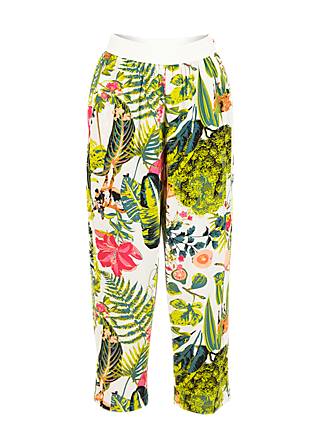 Summer Pants Flatterby Oval, greek poetry garden, Trousers, White
