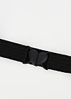 Waist belt fantastic elastic, black heart belt, Accessoires, Black