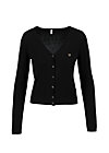 Cardigan save the world, black solid, Knitted Jumpers & Cardigans, Black