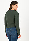 Cardigan save the world, thyme solid, Knitted Jumpers & Cardigans, Green