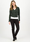 Cardigan save the world, thyme solid, Knitted Jumpers & Cardigans, Green