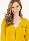 Cardigan save the world, yellow solid, Knitted Jumpers & Cardigans, Yellow