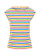 Top Boxy Babe, coral rainbow stripes, Shirts, Lila