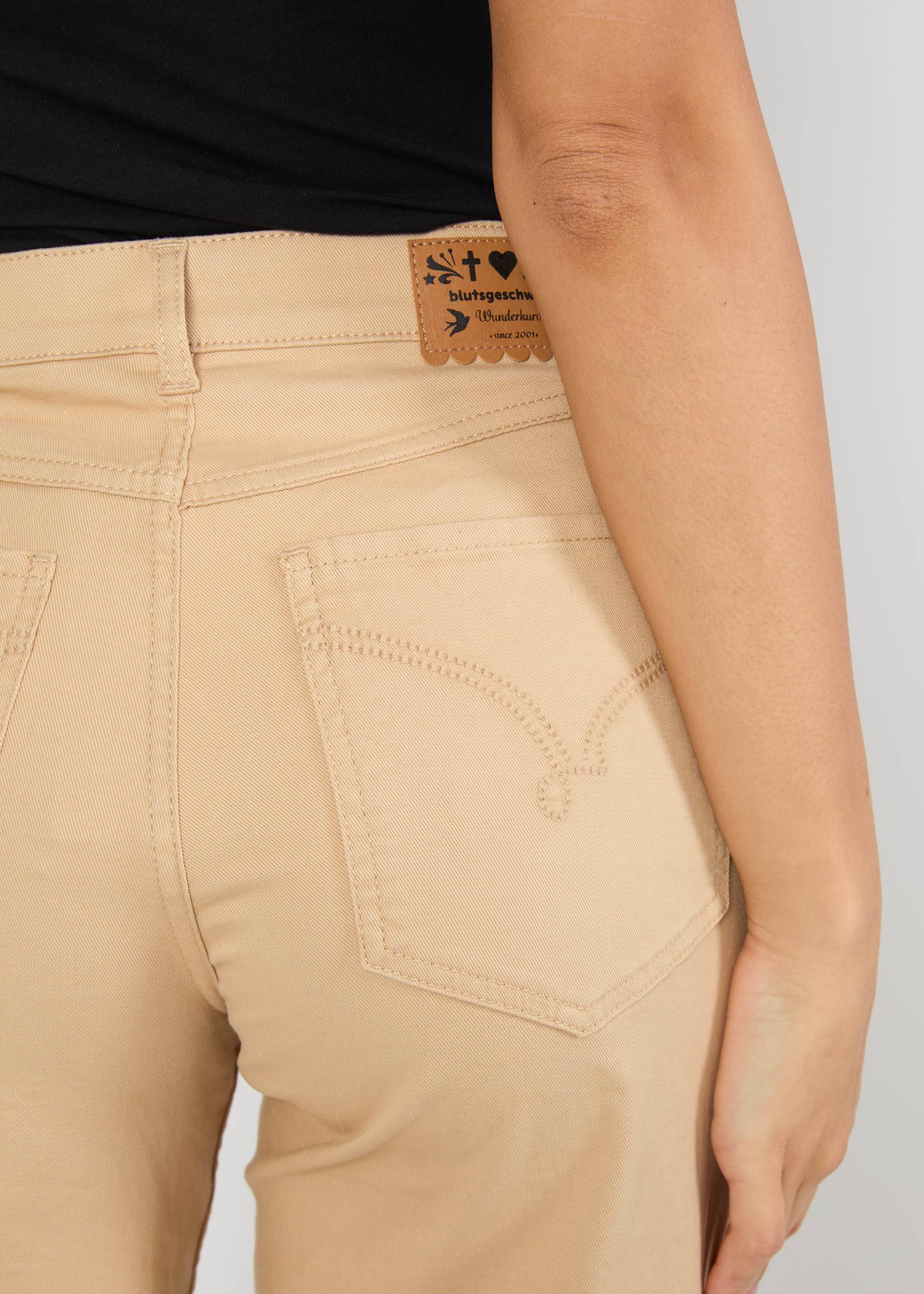 Culottes High Waist Culotte, golden harmony beige, Trousers, White