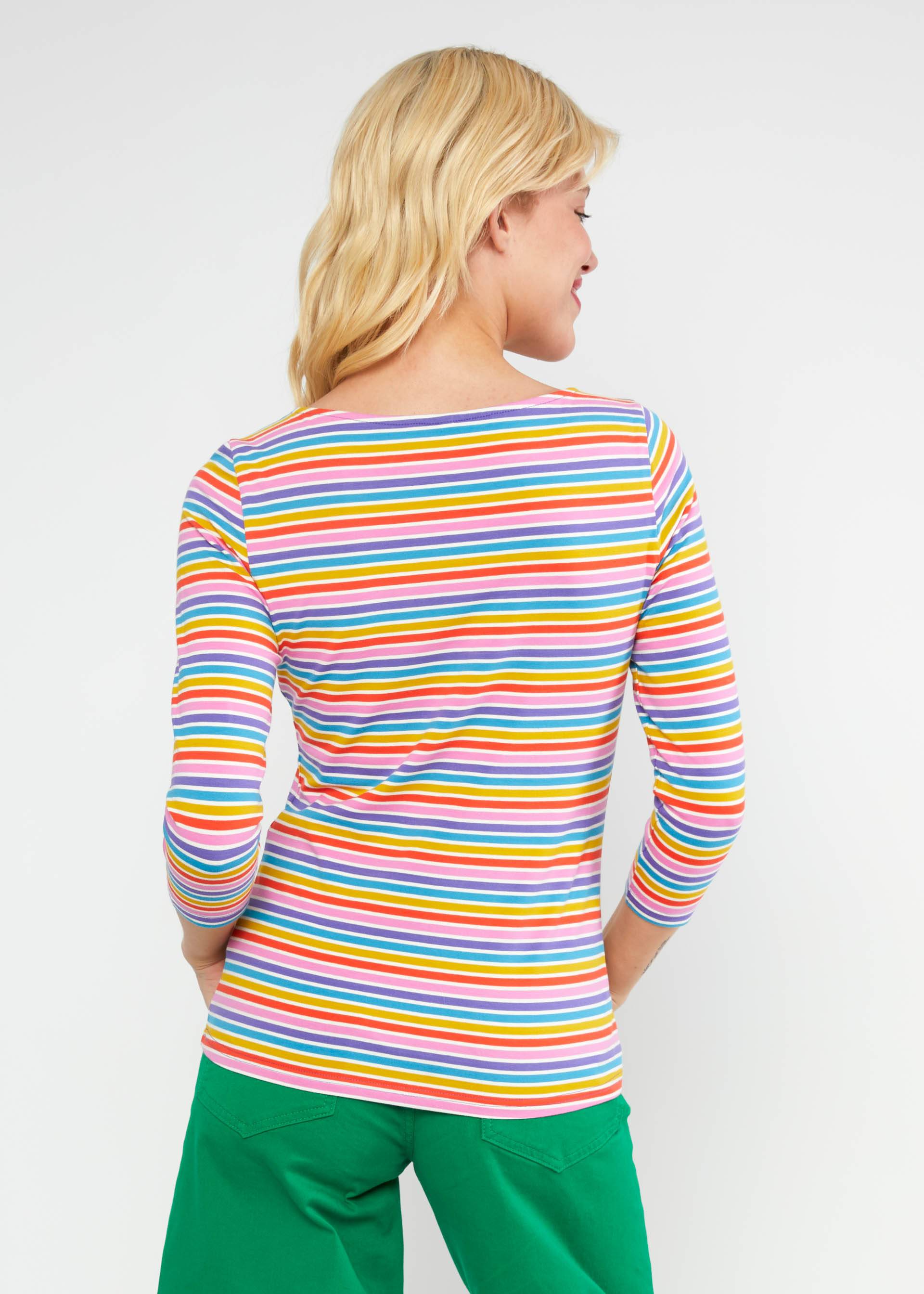 Streifenshirt Oh Marine, coral rainbow stripes, Shirts, Lila