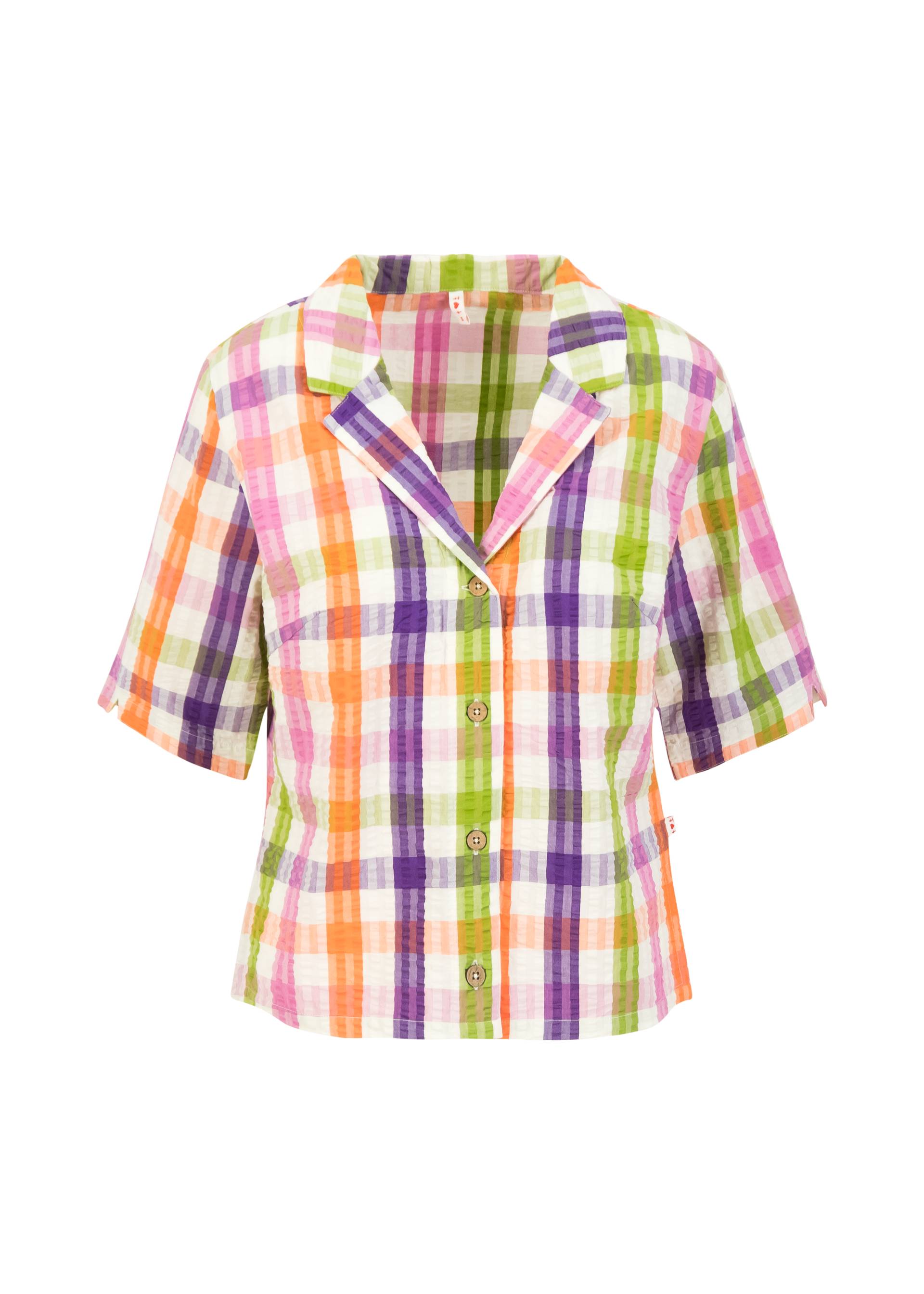 Seersucker Hemd Shimmy Chic, happy color vichy, Blusen & Tuniken, Blau