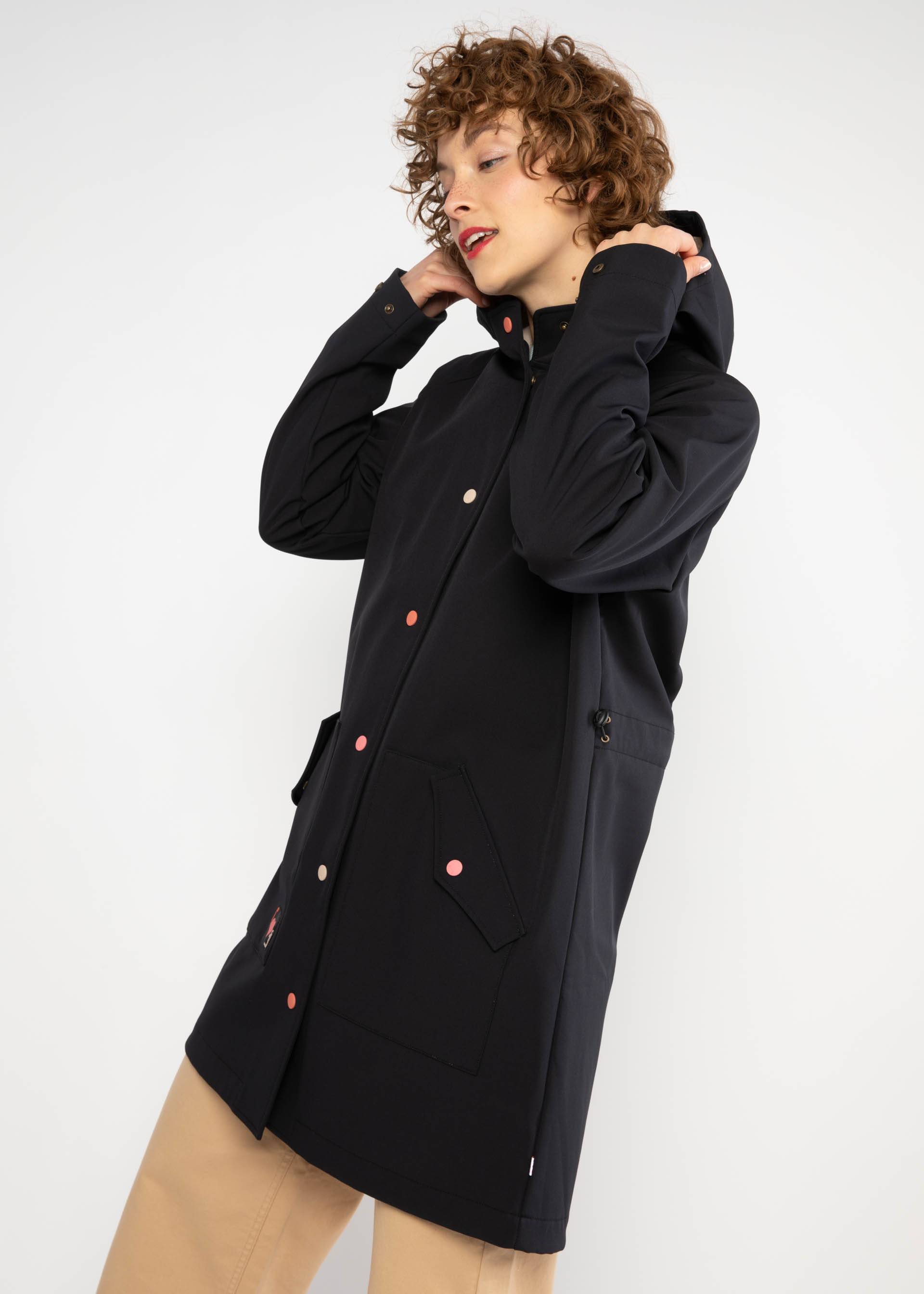 Übergangsjacke Softfriese, leo dots black, Jacken & Mäntel, Schwarz