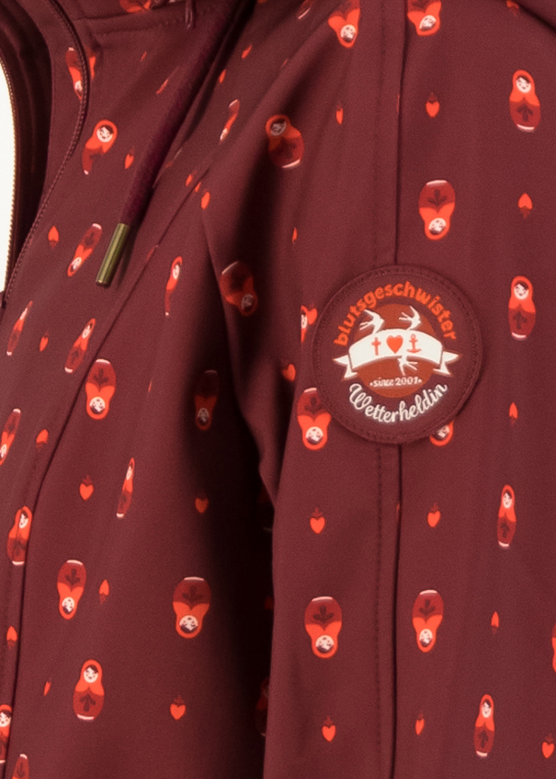 Soft Shell Jacket swallowtail promenade, miss matroschka, Jackets & Coats, Red