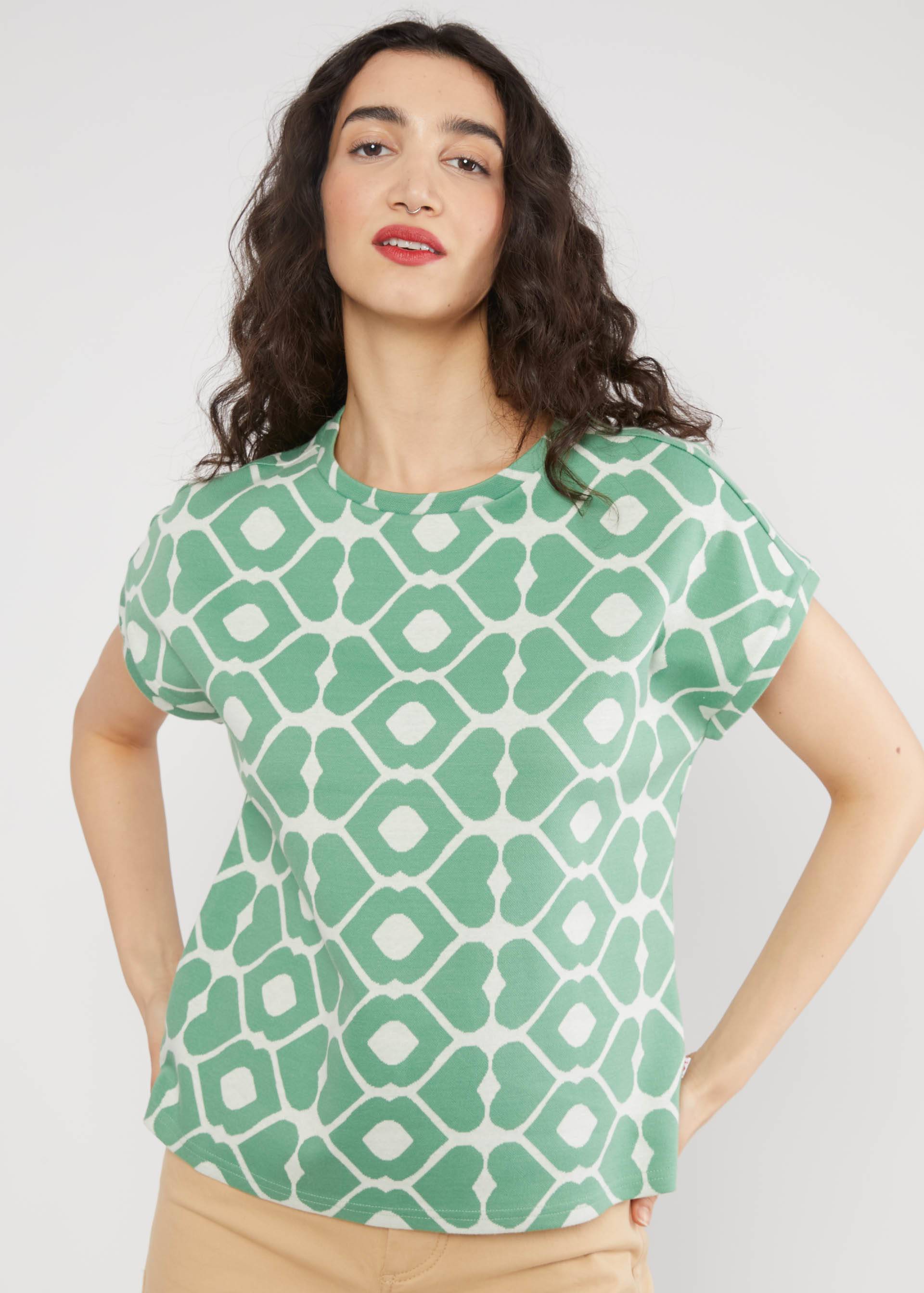 T-Shirt Teesily, loving kiss green, Shirts, Blau