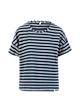 T-Shirt The Generous One, caravan stripes blue, Shirts, Blau