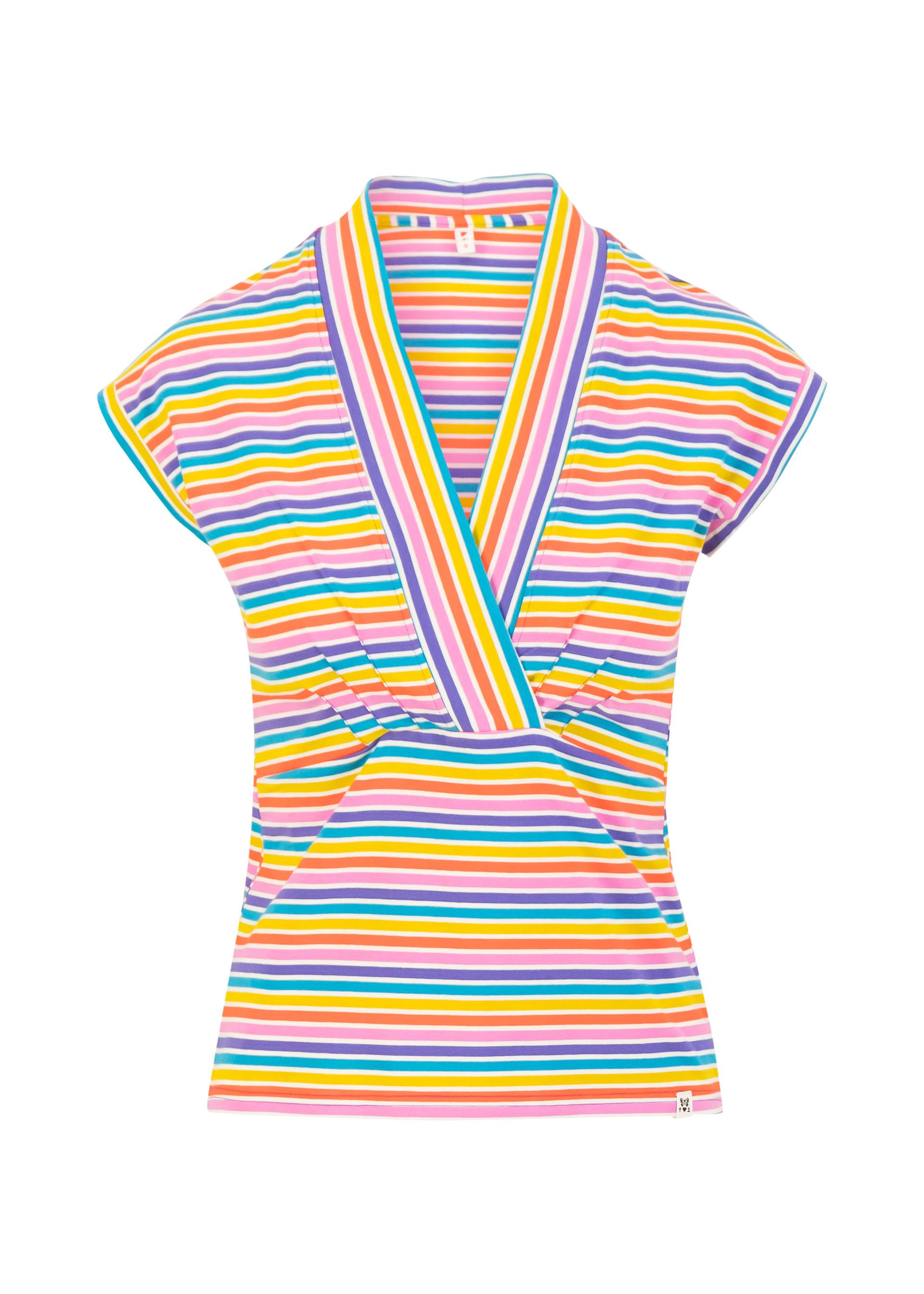 Streifenshirt Virgin Venus, coral rainbow stripes, Shirts, Lila