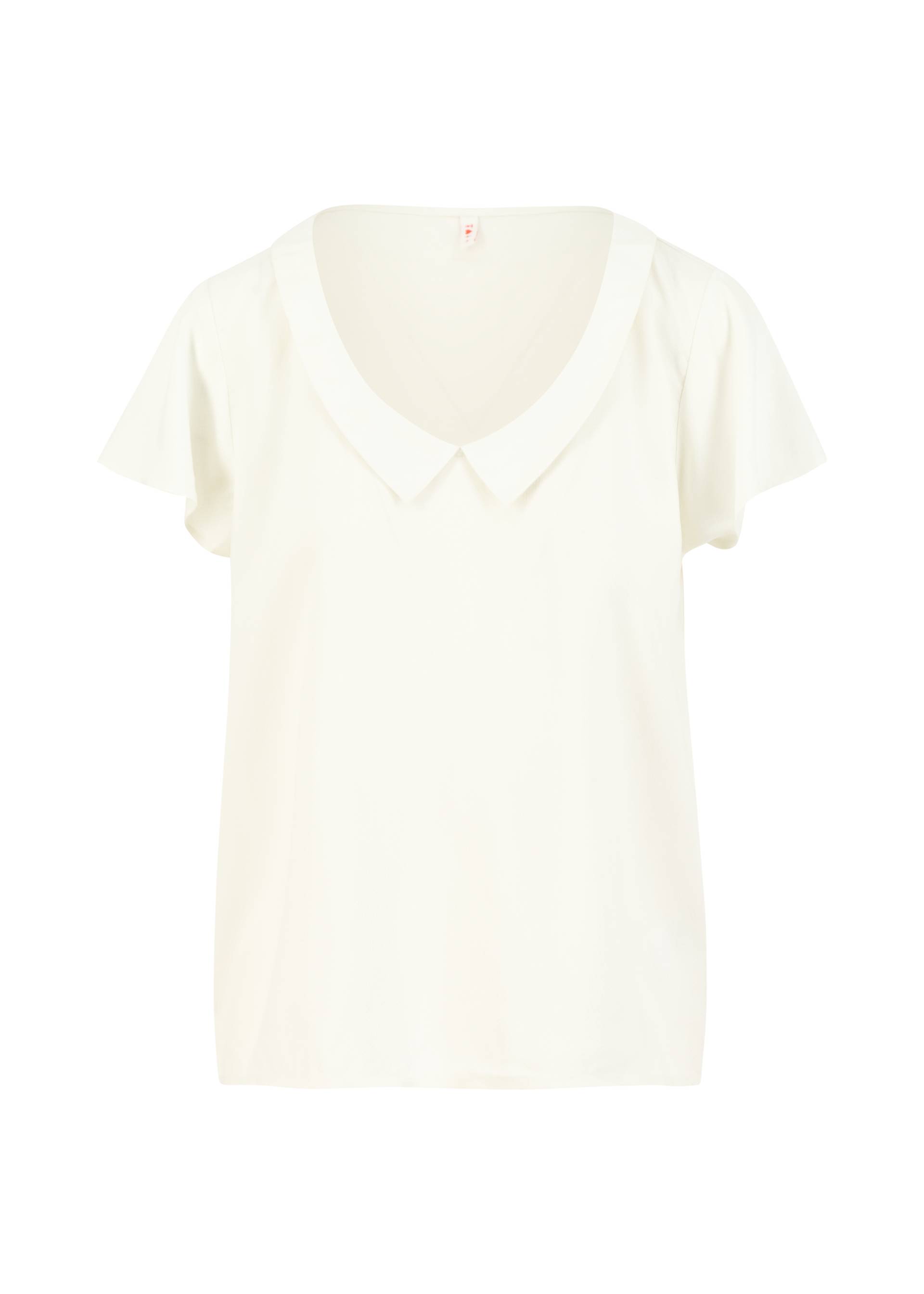 Sommerbluse Feed the Birds, budgie feather white, Blusen & Tuniken, Weiß