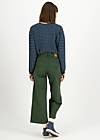 Trousers High Waist Culotte, leafy green , Trousers, Green