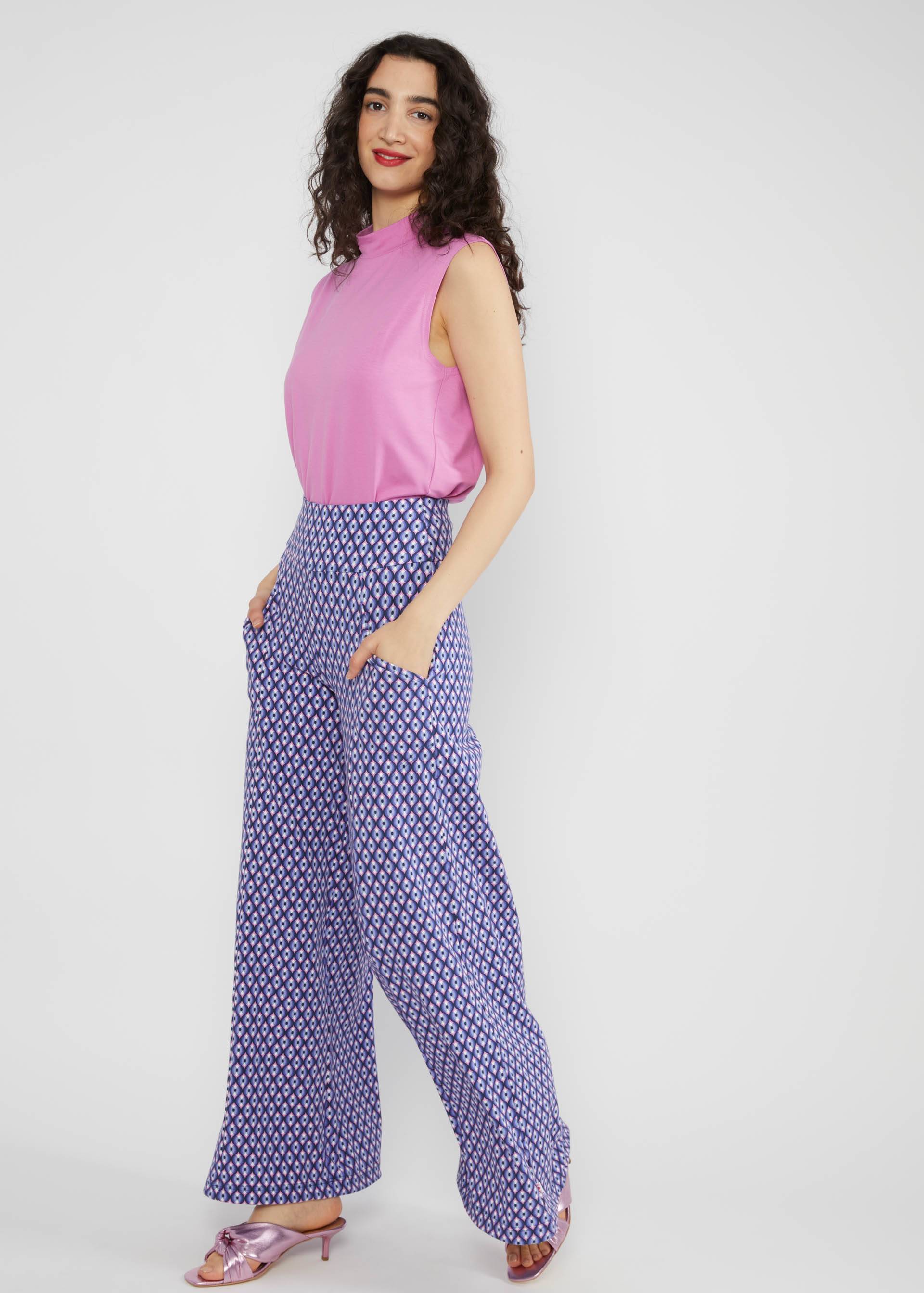 Marlenehose La Dietrich, sparkling heart dream, Hosen, Blau