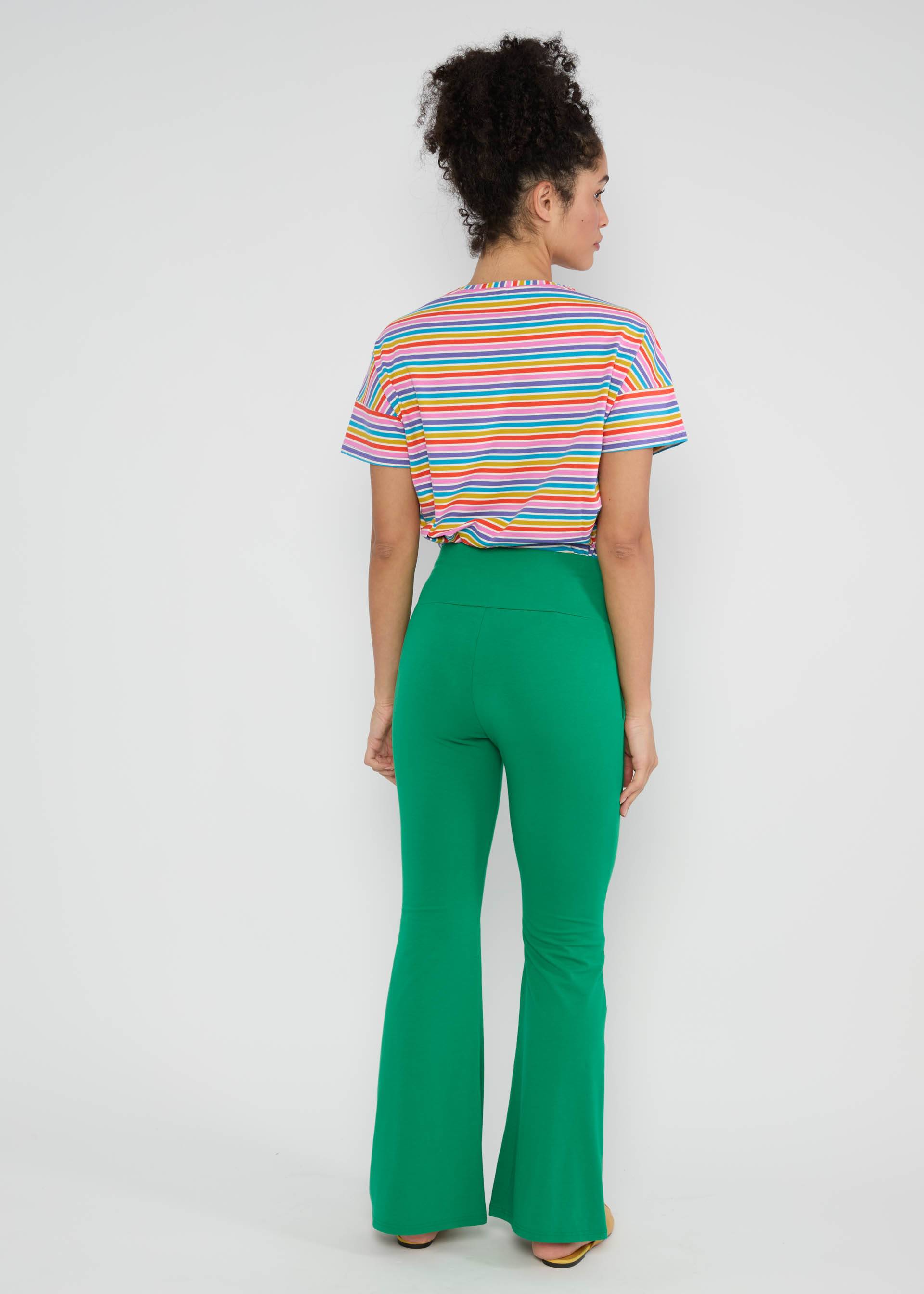 Sommerhose Logo Easy Flared, little mantis green, Hosen, Grün