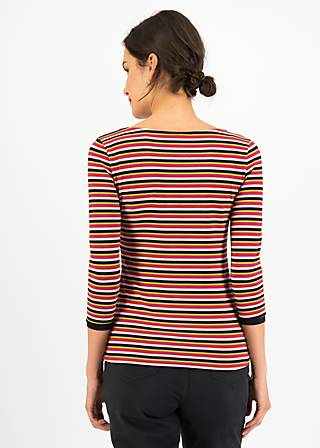 Jerseyshirt Oh Marine, botanical stripes, Shirts, Rot