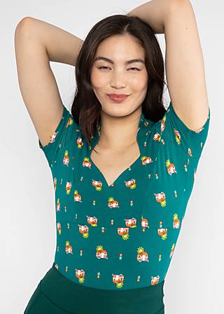 T-Shirt Pow Wow Vau, little camper, Shirts, Grün