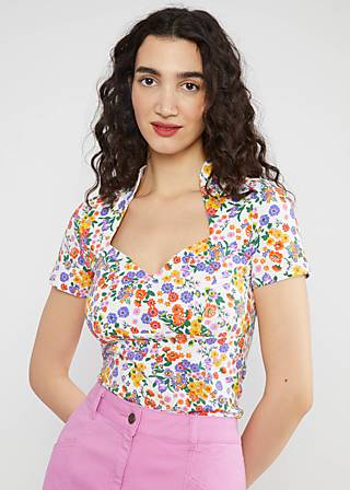 T-Shirt Pow Wow Vau, mini spring romance, Tops, White