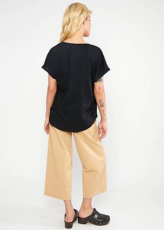 Shirt The Grand Ease, black brush, Blusen & Tuniken, Schwarz