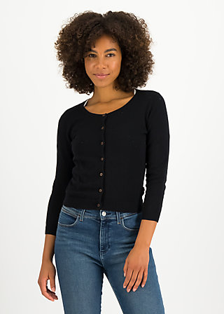 Cardigan Welcome to the Crew, beebump dots, Knitted Jumpers & Cardigans, Black