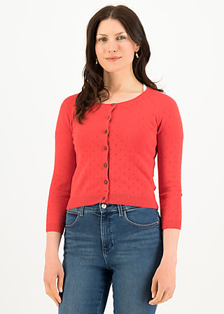 Cardigan Welcome to the Crew, sweet like cherry dots, Knitted Jumpers & Cardigans, Red